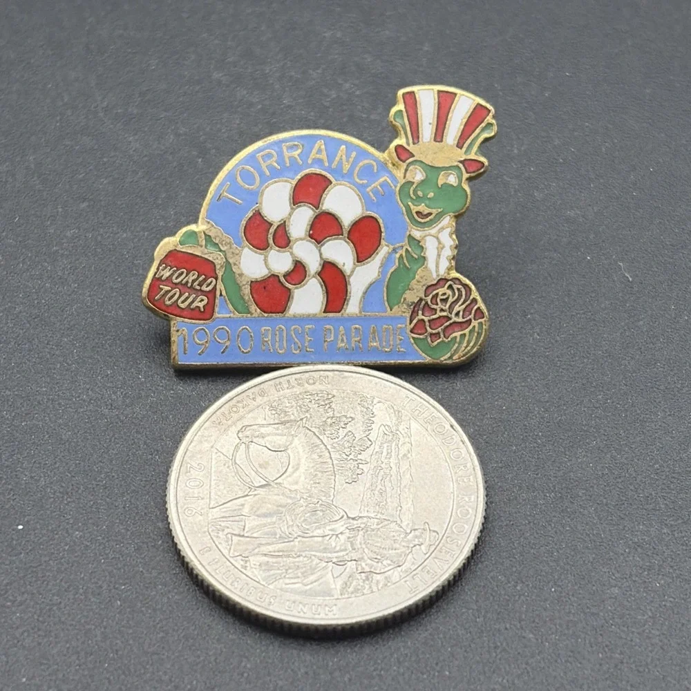 1990 Rose Parade World Tour Torrance Lapel Hat Pin